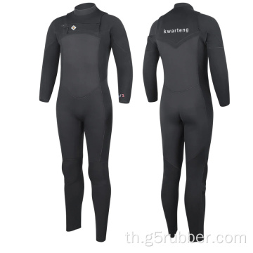 บุรุษยางธรรมชาติ 5/4 มม. zip wetsuit